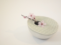 Porcelain Orb with Blossom